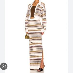 Weekend Stories skirt & cardigan set